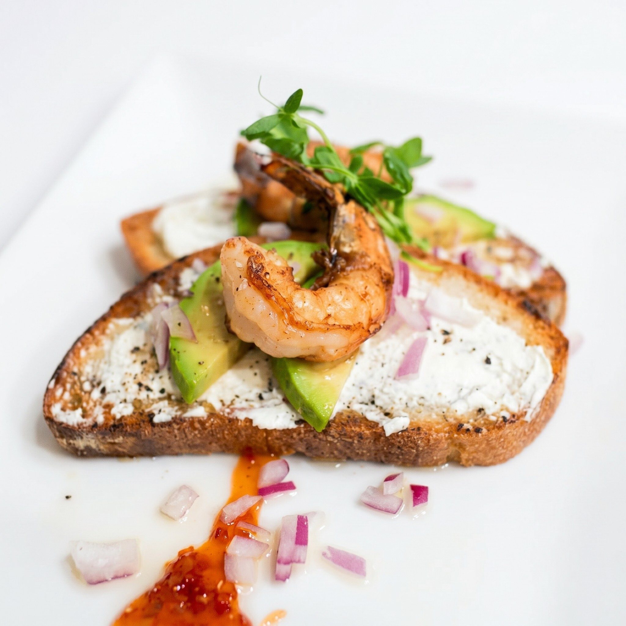 Bruschetta Avocado Gamberi.